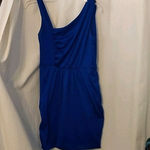 Blue knee length dress